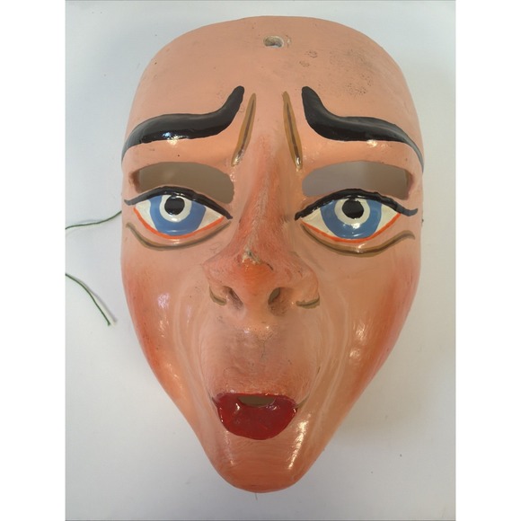 Accessories - Vintage Mexican Wood Dance Mask Jim Olson Estate NHM LA Folk Art Guerrero